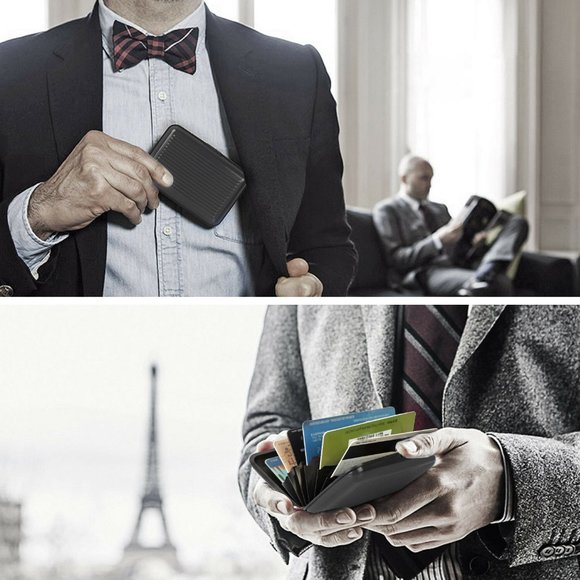 NEW 3PCS Aluminum Credit Card Wallet RFID Protection - Picture 4 of 11